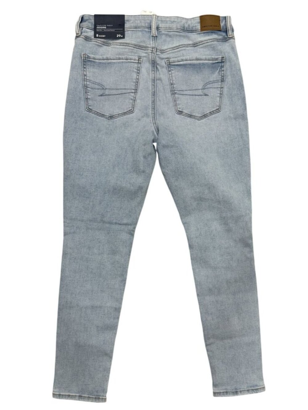 American Eagle Jeggings Womens Blue 8 SHORT Super High Rise Next Level Stretch - Picture 6 of 8